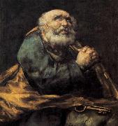 Francisco de goya y Lucientes St Peter Repentant oil